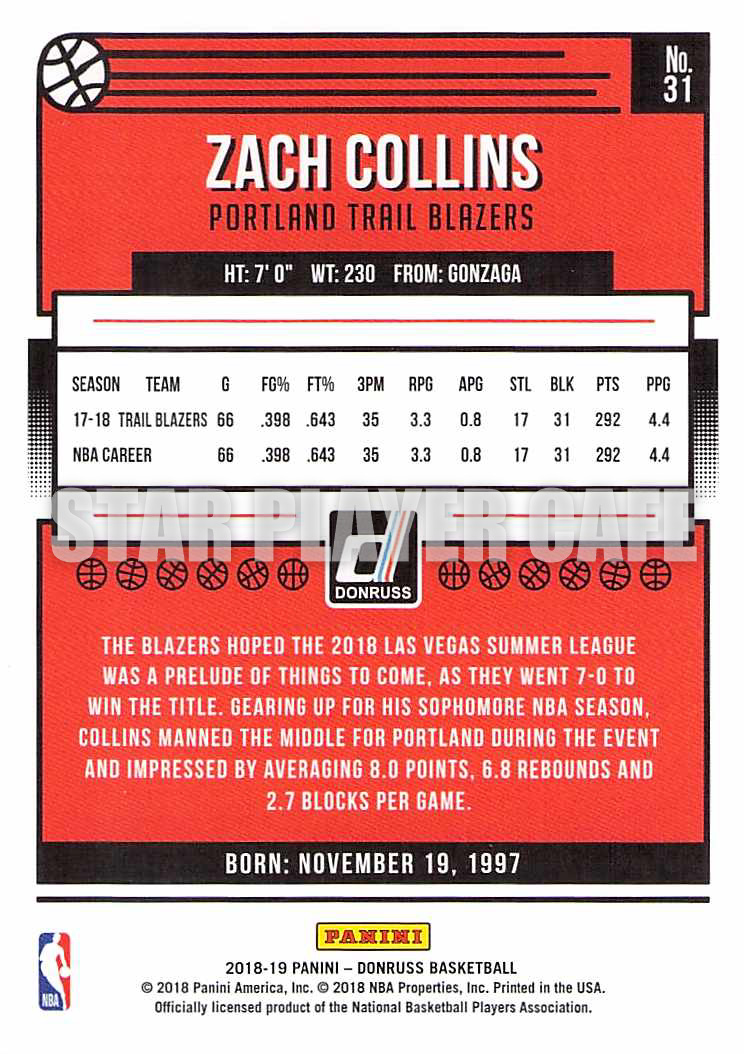 1819DR0031-ZACH COLLINS